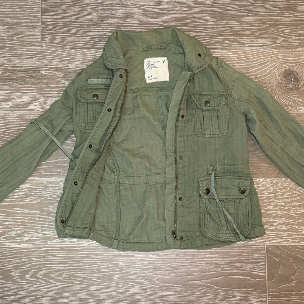 American Eagle Outfitters Olive Utility Jacket – Size S
